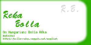 reka bolla business card