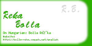 reka bolla business card